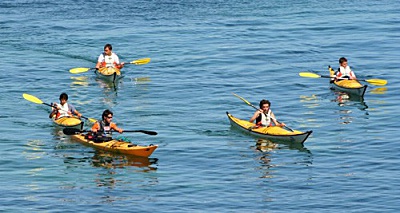 Belle Ile en Mer agence Allain groupe de kayak de mer